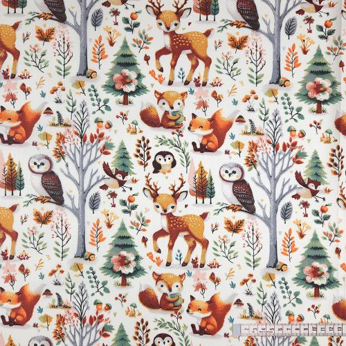 Őzikék pamutvászon