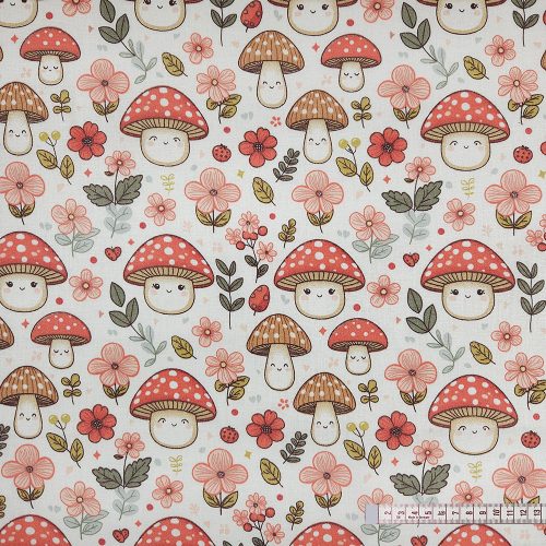 Gombamesék pamutvászon