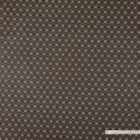 Virágindás (barna) pamutvászon