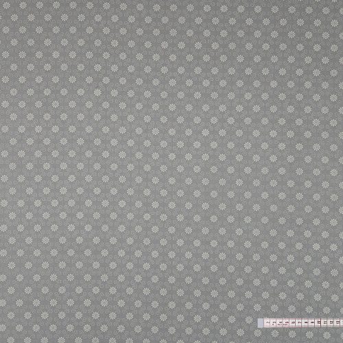 Virágindás (szürke) pamutvászon