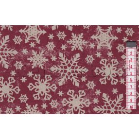 Karácsonyi dekorszövet 62. (bordó)