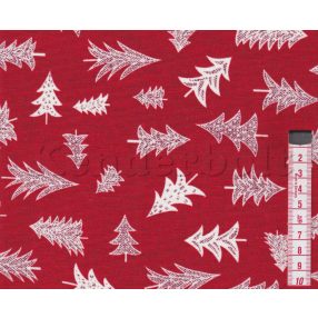 Karácsonyi dekorszövet 68. (piros)