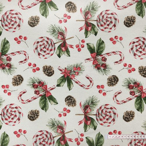 Toboz és cukorpálca dekorszövet