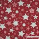Piros téli csillagvarázs karácsonyi dekorszövet