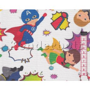 Szuperhősök dekorszövet