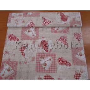 Romantic (piros) dekorszövet