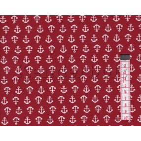 Vasmacska (piros) dekorszövet