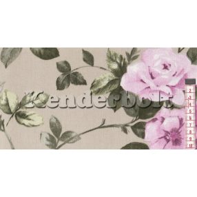 Nagy rózsa (pink) dekorszövet