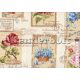 Vintage Rose (kékkel) dekorszövet