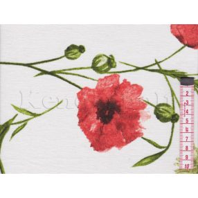 Pipacsok dekorszövet