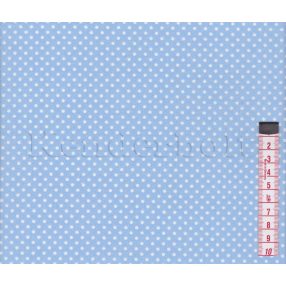 Kék, baba (2 mm) 2. pöttyös pamutvászon
