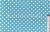 Kék, türkiz (5 mm) pöttyös pamutvászon