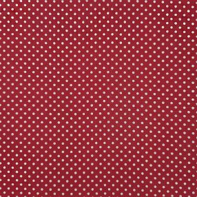 Piros (2 mm) pöttyös pamutvászon