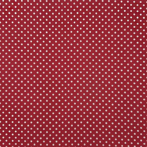 Piros (2 mm) pöttyös pamutvászon