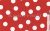 Piros (26 mm) pöttyös pamutvászon