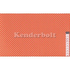 Sárga, narancs (2 mm) pöttyös pamutvászon