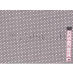 Szürke (2 mm) 2. pöttyös pamutvászon