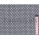Szürke, sötét (2 mm) pöttyös pamutvászon