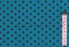 Kék, fekete pöttyel (5 mm) pamutvászon