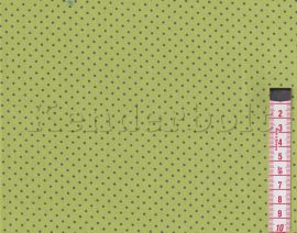 Zöld (színes pöttyel) (1 mm) pöttyös pamutvászon