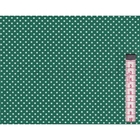 Zöld, fenyő (2 mm) 2. pöttyös pamutvászon