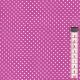Rózsaszín, fuxia (2 mm) pöttyös pamutvászon