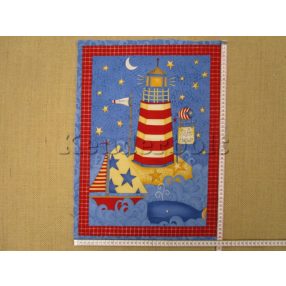 Világítótorony 1. (kb. 51*38 cm) textilpanel