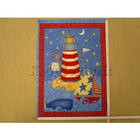 Világítótorony 4. (kb. 52*37 cm) textilpanel