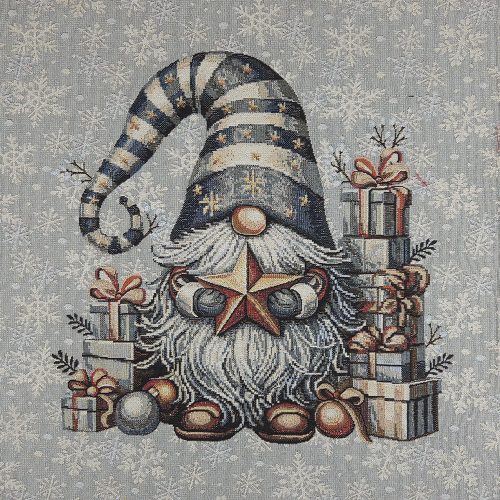 Csillag őrző manó dekorszövet párna panel (szürke) 45*45 cm