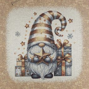   Csillag őrző manó dekorszövet párna panel (arany) 45*45 cm