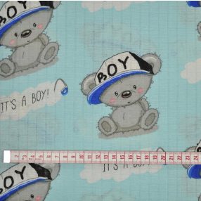 Mintás pelenka anyag - It's a boy