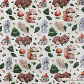 Mintás pelenka anyag - erdőlakók