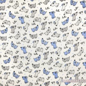 Mintás pelenka anyag - hello kutyák