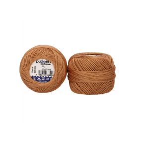 Barna, mogyoró (7369) Perlé hímzőfonal