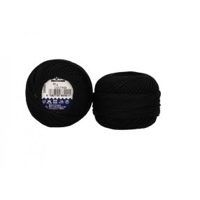 Fekete (7403) Perlé hímzőfonal