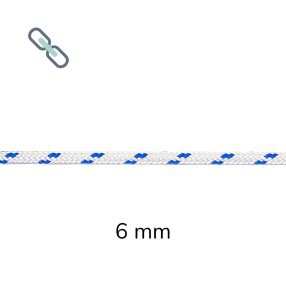 Erős fonatolt kötél jelzőszállal (6 mm)