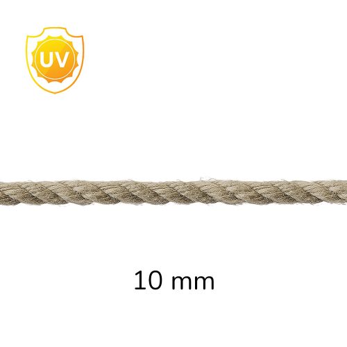 Természetes hatású kültéri PP kötél (10 mm)