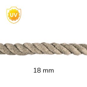 Természetes hatású kültéri PP kötél (18 mm)