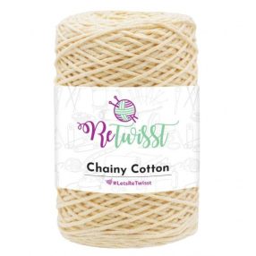   Pasztell Sárga (10) Retwisst Chainy Cotton zsinórfonal (3 mm)