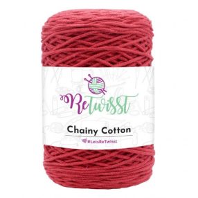 Piros (29) Retwisst Chainy Cotton sinórfonal (3 mm)