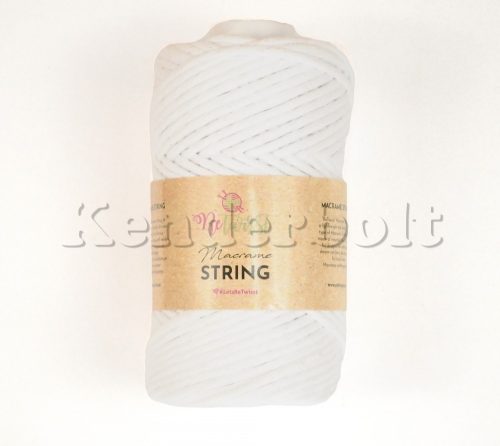 Fehér (01) ReTwisst Macrame String fésülhető fonal (3 mm)
