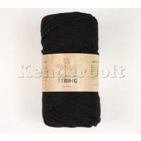   Fekete (02) ReTwisst Macrame String fésülhető fonal (3 mm)
