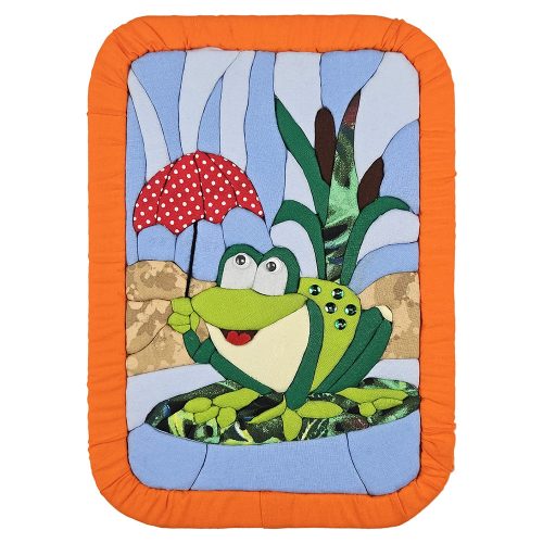 Textil mozaik kézműves egységcsomag - 1019 Esernyős béka