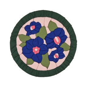 Textil mozaik kézműves egységcsomag - 1026 Kék virág