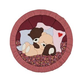 Textil mozaik kézműves egységcsomag - 1029 Alvó macik