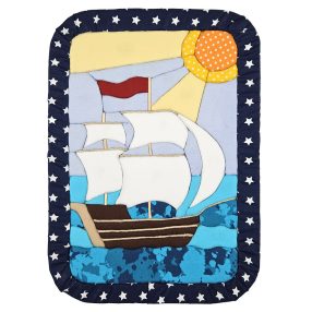 Textil mozaik kézműves egységcsomag - 1034 Vitorlás