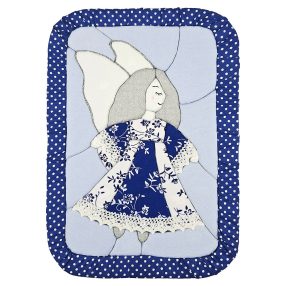 Textil mozaik kézműves egységcsomag - 1052 Kék angyal