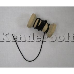 Viaszolt pamut zsinór, FEKETE