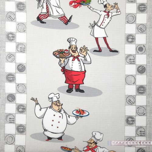 Vidám szakácsok darázsszövet (konyharuha anyag)