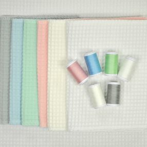 Frottír, waffle - darázsszövet, konyharuha anyagok